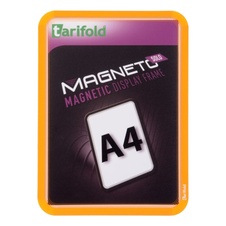 Magnetický rámček TARIFOLD Magneto Solo A4, oranžový - 2 ks