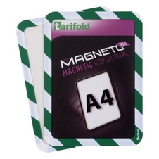 Bezpečnostný magnetický rámček Magneto Solo A4, zeleno-biely - 2 ks