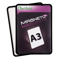 Magnetický rámček TARIFOLD Magneto Solo A3, čierny - 2 ks