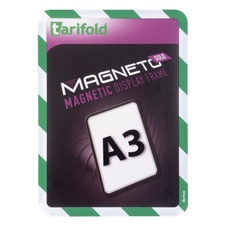 Bezpečnostný magnetický rámček Magneto Solo A3, zeleno-biely