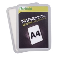 Samolepiaci rámček TARIFOLD Magneto A4, strieborný 2 ks