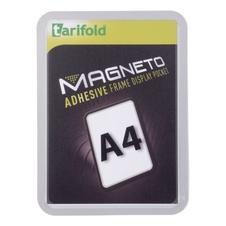 Samolepiaci rámček TARIFOLD Magneto A4, strieborný 2 ks