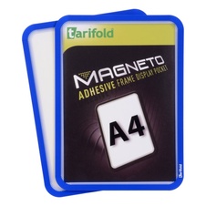 Samolepiaci rámček TARIFOLD Magneto A4, modrý 2 ks