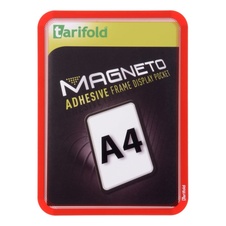 Samolepiaci rámček TARIFOLD Magneto A4, červený 2 ks