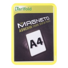 Samolepiaci rámček TARIFOLD Magneto A4, žltý 2 ks