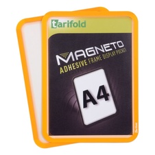 Samolepiaci rámček TARIFOLD Magneto A4, oranžový, 2 ks