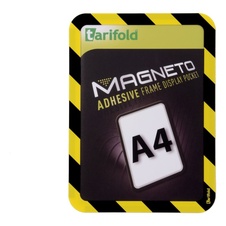 Bezpečnostný samolepiaci rámček Magneto A4, žlto-čierny, 2 k