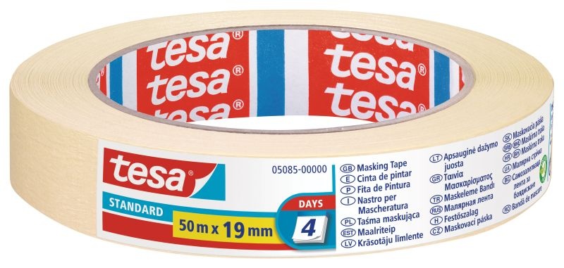 Maskovacia páska TESA štandard, 50 mx 19 mm, smotanová
