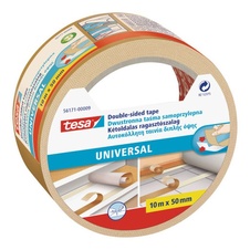 Obojstranná kobercová páska TESA universal, 10 mx 50 mm, biela