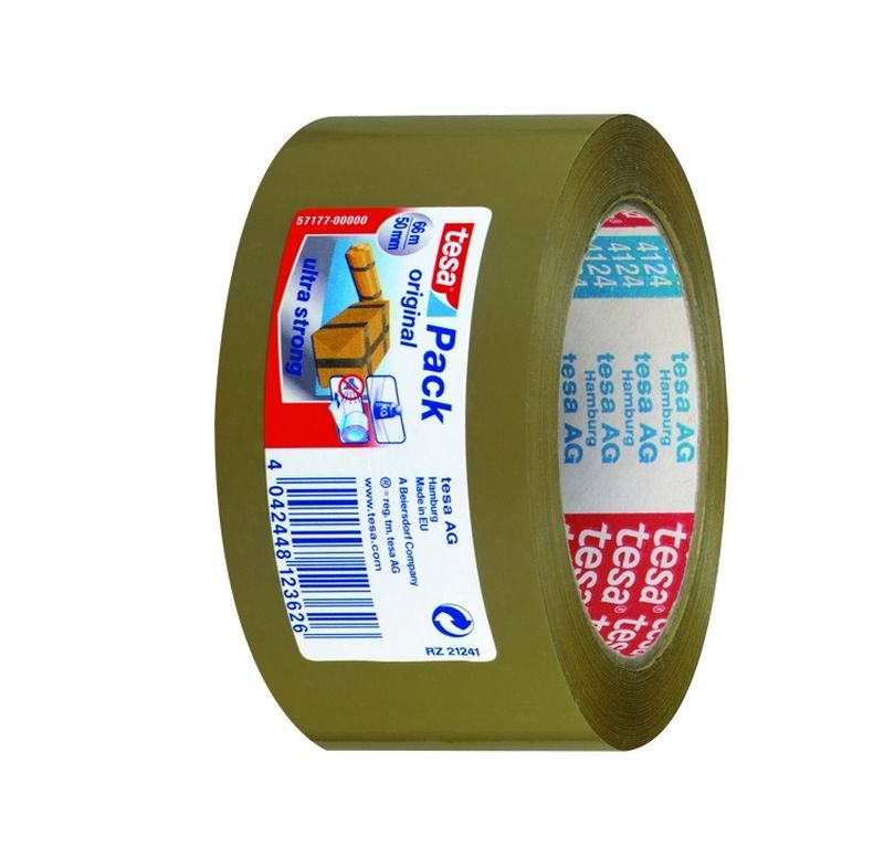 Baliaca páska TESA Premium, 38 µm, 66 mx 50 mm, nehlučná, hn
