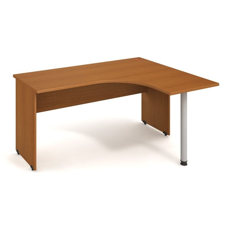HOBIS kancelársky stôl pracovný tvarový, ergo ľavý - GE 60 L, čerešňa