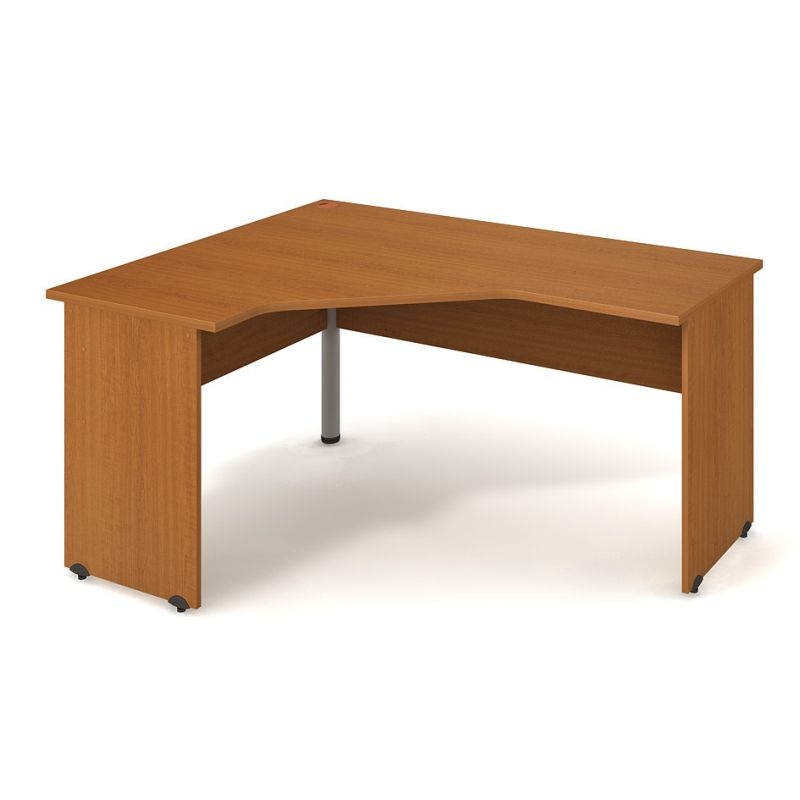 HOBIS kancelársky stôl pracovný tvarový, ergo pravý - GEV 60 P, čerešňa