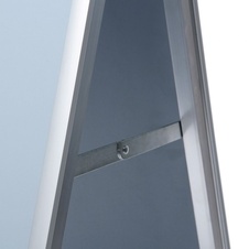 Zákaznícky pútač Slim 500 x 700 mm, profil 20 mm, ostré rohy
