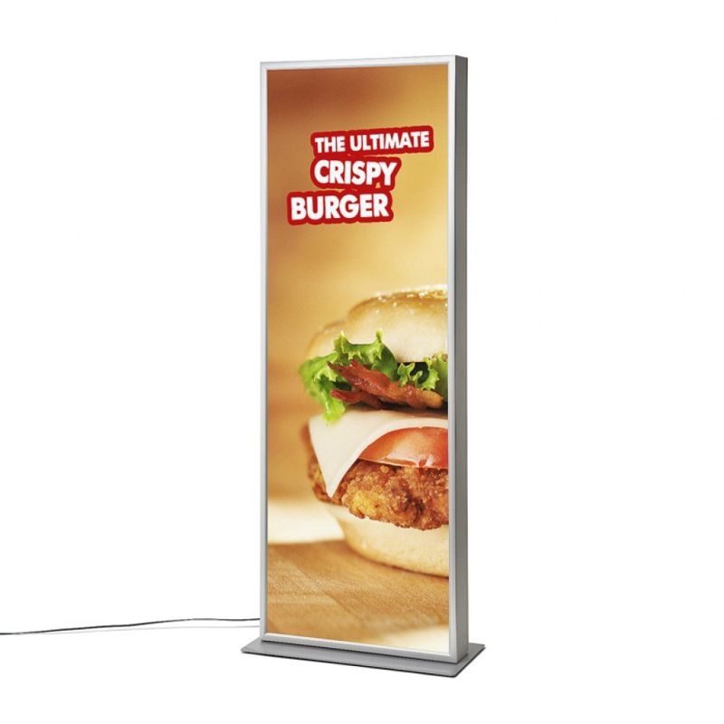 Svetelný LED totem osadený klaprámom 700 x 1000 mm