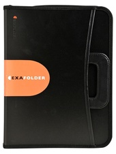 Exafolder, aktovka s 4-krúžkovou mechanikou, čierny