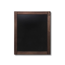 Drevená kriedová tabuľa 500 x 600 mm, tmavo hnedá - 1