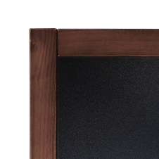 Drevená kriedová tabuľa 500 x 600 mm, tmavo hnedá - 2