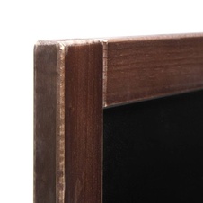 Drevená kriedová tabuľa 600 x 800 mm, tmavo hnedá