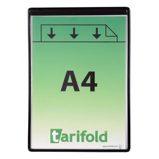 Ochranné vrecká TARIFOLD magnetické, A4 na výšku, čierne
