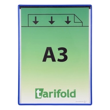 Ochranné vrecká TARIFOLD magnetické, A3 na výšku, modré