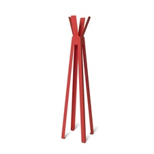 Voľne stojaci dizajnový vešiak, červený