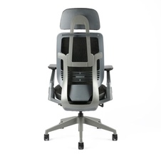 Kancelárska stolička karmy MESH, s podhlavníkom, čierna