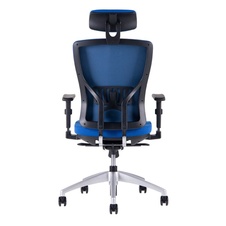 Kancelárska stolička Halia s podhlavníkom, modrá