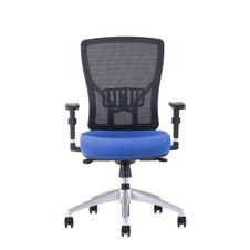 Kancelárska stolička Halia MESH bez podhlavníka, modrá