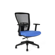 Kancelárska stolička Themis bez podhlavníka, modrá