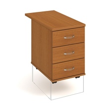 HOBIS kontajner K 23 P 80, 3 zásuvky, roky pozdĺž, 80 cm, čerešňa
