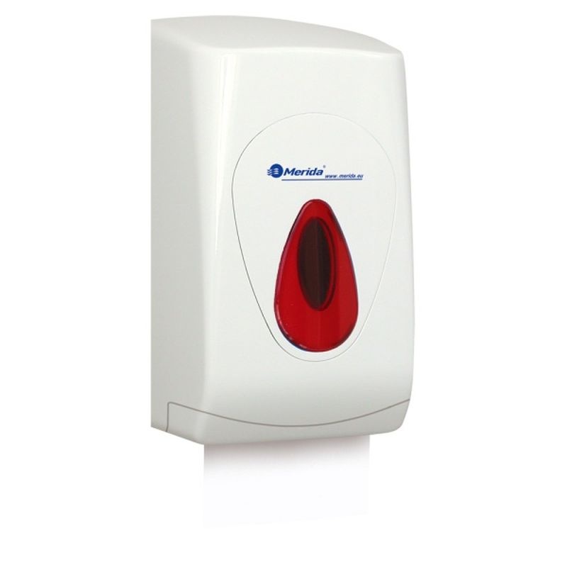 Zásobník na skladaný toaletný papier, merida top, červené okienko