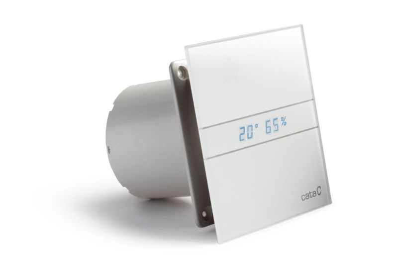 Dizajnový axiálny ventilátor CATA e100 GTH LED display, dobe