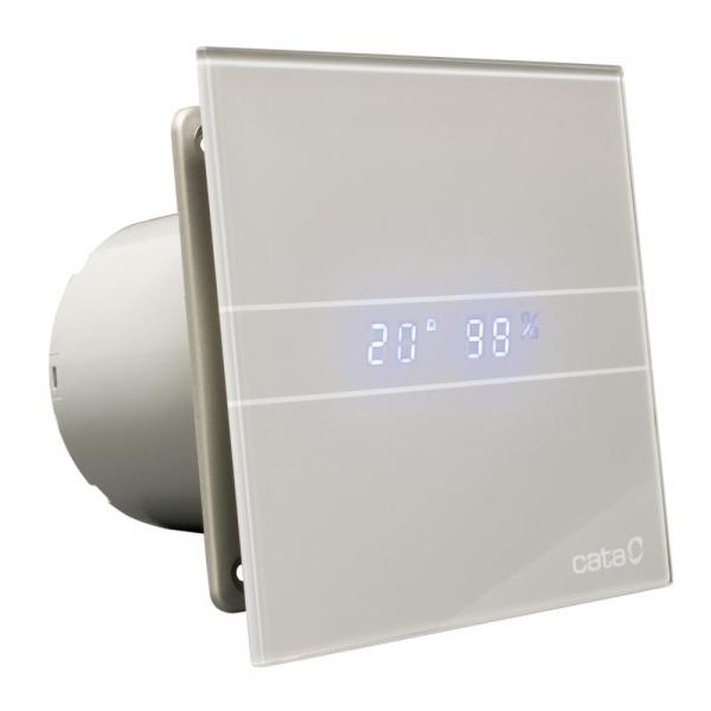 Dizajnový axiálny ventilátor CATA e100 GSTH LED display, dob