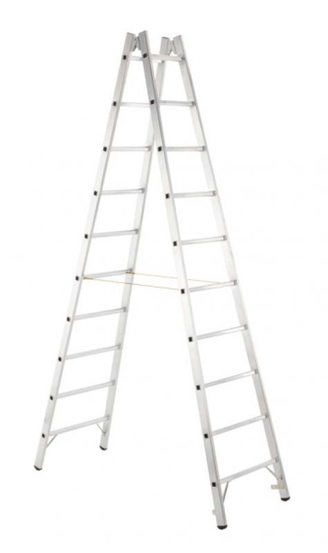 ZARGES pričlový stojací rebrík, štafle 2x4 pričlia