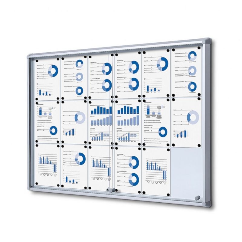 Vitrína SC SL 18 x A4, posuvné dvere