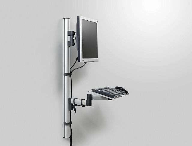 Súprava držiaka monitora a klávesnice TSS Wall Station pre u