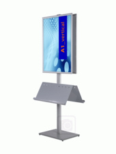Stojan Info Pole 700x1000 obojstranný, ostrý roh, bez vrecka