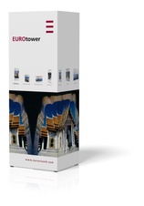 Výstavný reklamný pravouhlý panel EUROtower 3 vrátane potlače