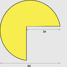 Výstražný polyuretánový kruhový profil na roh - 1m, priemer 60 mm - 1