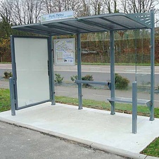 Autobusová zastávka CONVI bez bočníc 3000 mm - 2
