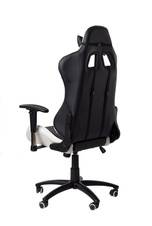 Kancelárska stolička Runner, čierno-biela - 6