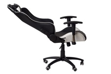 Kancelárska stolička Runner, čierno-biela - 8