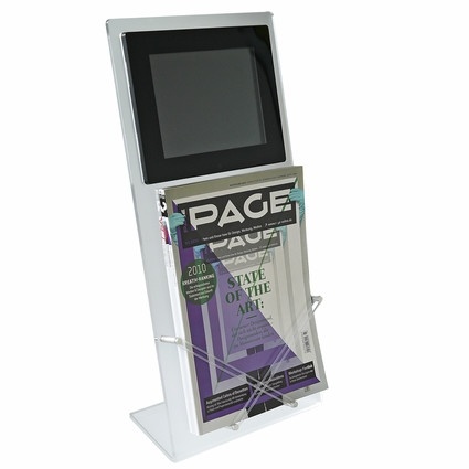Multimediálny reklamný stojan s LCD obrazovkou 8, akrylát