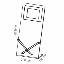 Multimediálny reklamný stojan s LCD obrazovkou 8, akrylát