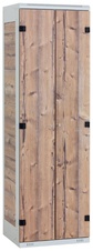 Šatníková skriňa 2-dverová kov-lamino borovica T1525-BVA