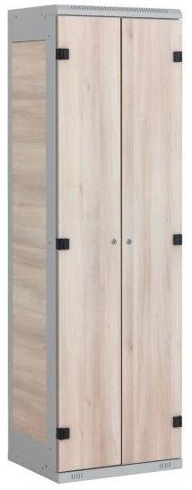 Šatníková skriňa 2-dverová kov-lamino akácia T1750-CZA