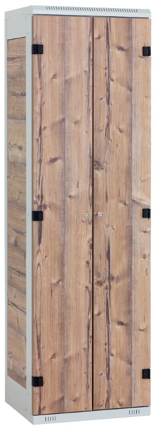 Šatníková skriňa 2-dverová kov-lamino borovica T1750-BVA
