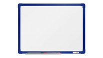 Magnetická tabuľa 60x45 keramika, modrý rám