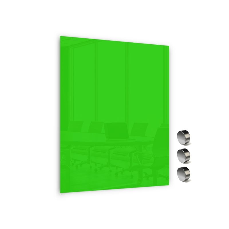 Sklenená magnetická tabuľa Memoboards, 60x40 cm, zelená