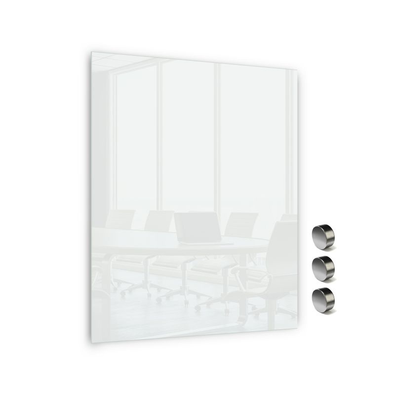 Sklenená magnetická tabuľa Memoboards, 90x60 cm, biela